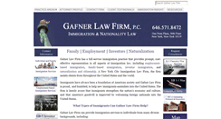 Desktop Screenshot of gafnervisalaw.com